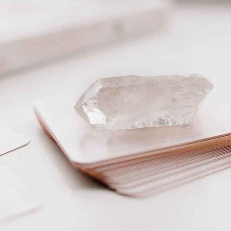 Ilustración para el cristal de cuarzo transparente